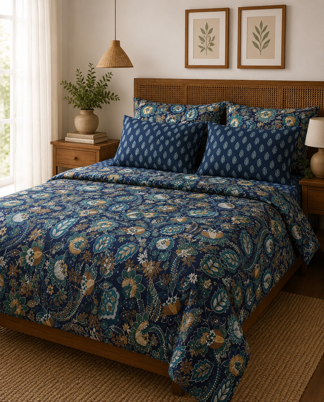 Midnight Bloom Duvet Set
