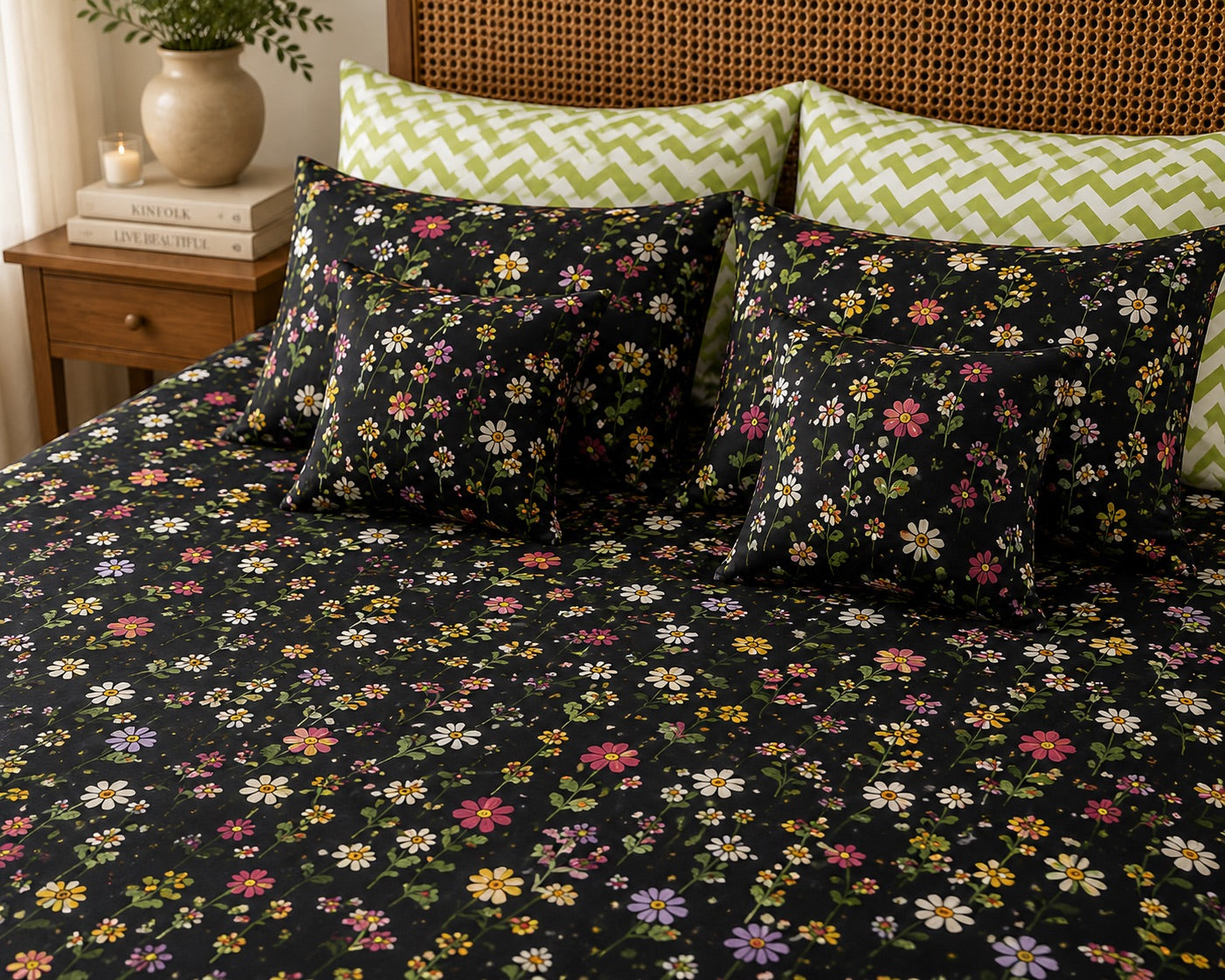 Midnight Flora Duvet Set