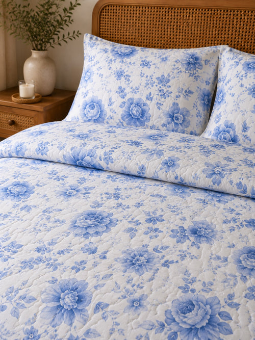 Blue Petals Dream Duvet Set