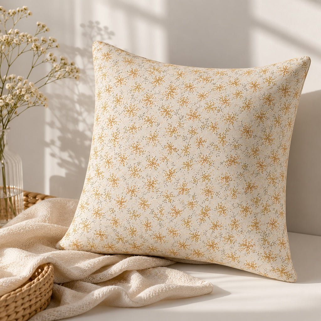 Golden Whisper Cushion Cover