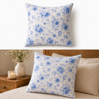 Blue Petals Dream Cushion Cover