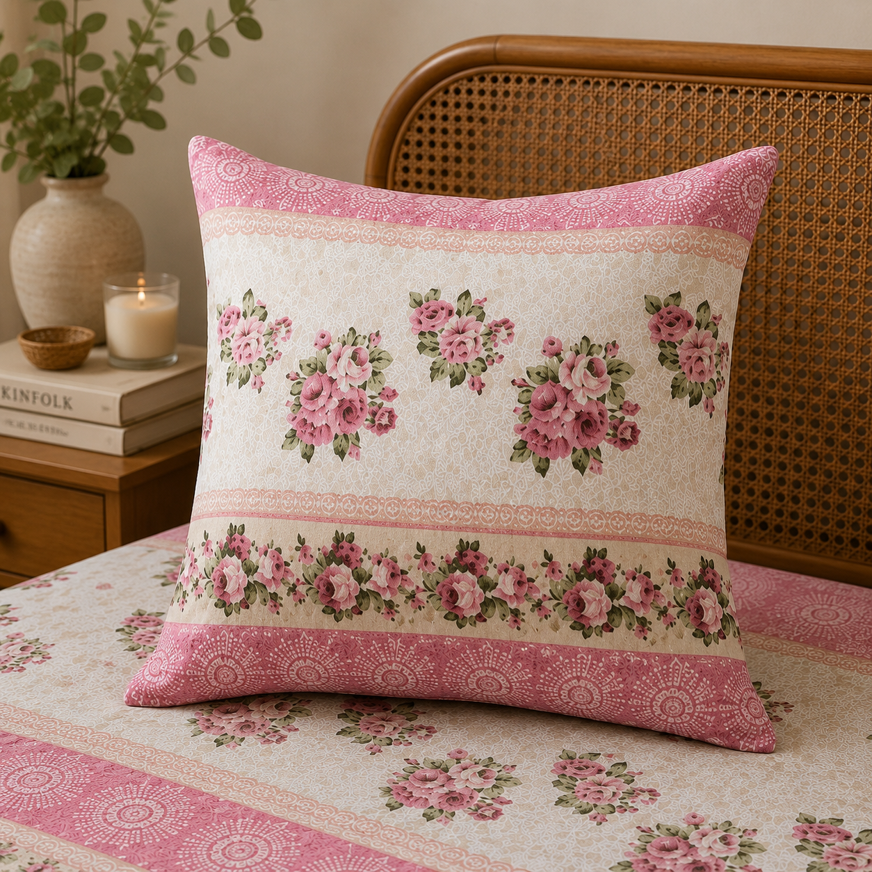 Blush Cottage Cushion Cover